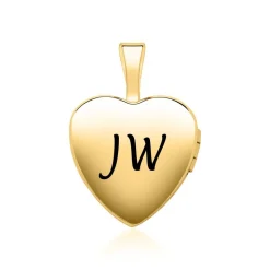 Herz Medaillon aus 585er Gold aufklappbar gravierbar GP0298SL