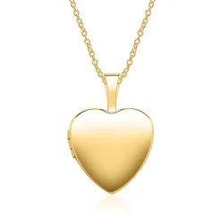 Herz Medaillon aus 585er Gold aufklappbar gravierbar GP0298SL