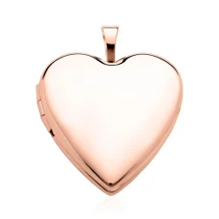 Herz Medaillon aus 14-karätigem Roségold gravierbar GP0306SL