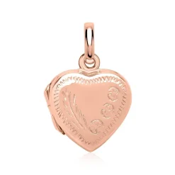 Herz Medaillon Verzierung 925er silber roségold SP0768SL
