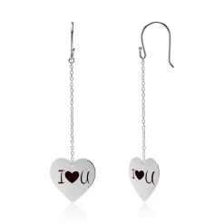 Herz Ohrhänger aus Sterlingsilber SE0909SL