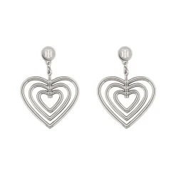 Herz Ohrstecker Casual für Damen aus Edelstahl 2780406