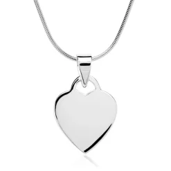 Herzanhänger 925 Silber Anhänger gravierbar SP0304SL