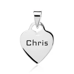 Herzanhänger 925 Silber Anhänger gravierbar SP0304SL