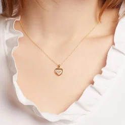 Herzanhänger aus 750er Gold mit Brillanten BDP0028-18KGSL