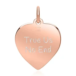 Herzanhänger aus 585er Roségold gravierbar GP0292SL
