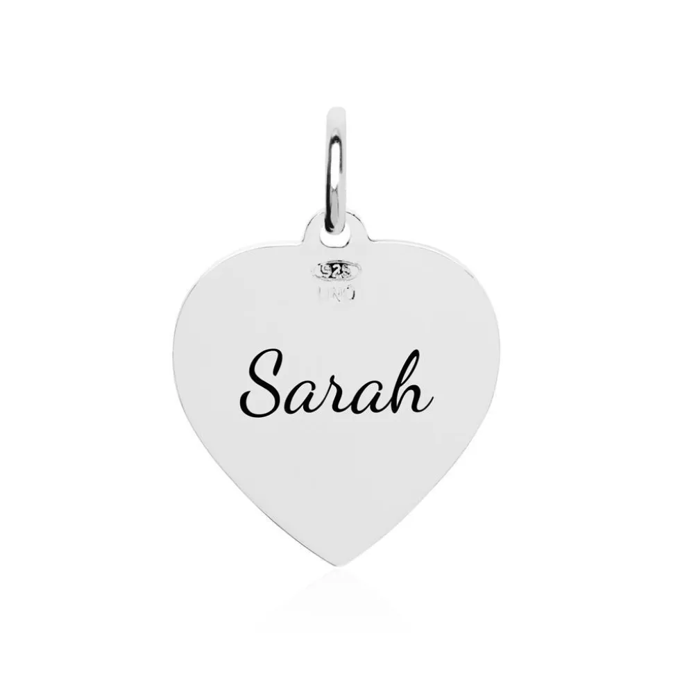 Herzanhänger aus 925er Sterlingsilber gravierbar SP0883SL