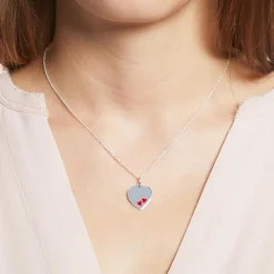 Herzanhänger aus 925er Sterlingsilber gravierbar SP0883SL