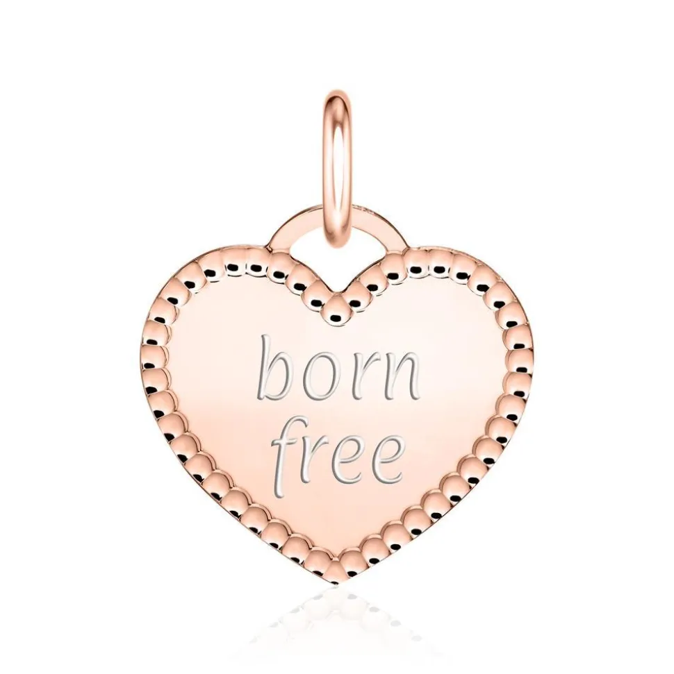 Herzanhänger aus rosévergoldetem 925er Silber SP1006-RSL