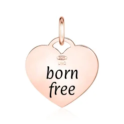 Herzanhänger aus rosévergoldetem 925er Silber SP1006-RSL