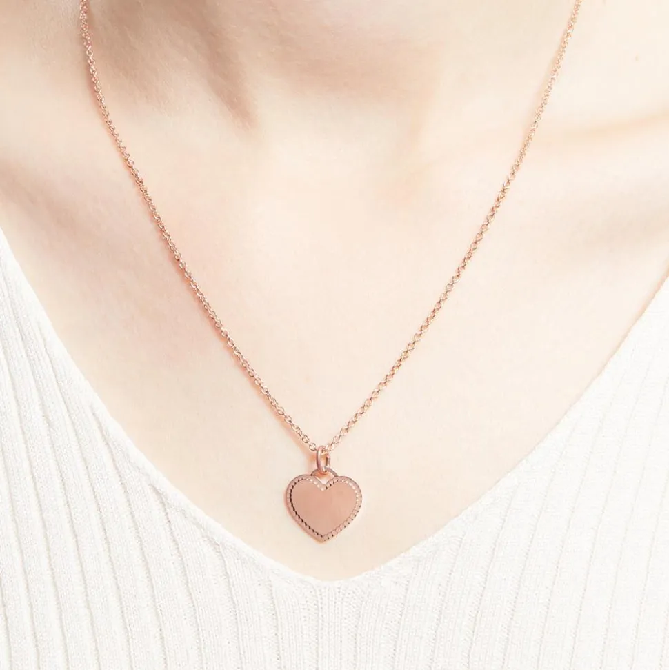 Herzanhänger aus rosévergoldetem 925er Silber SP1006-RSL