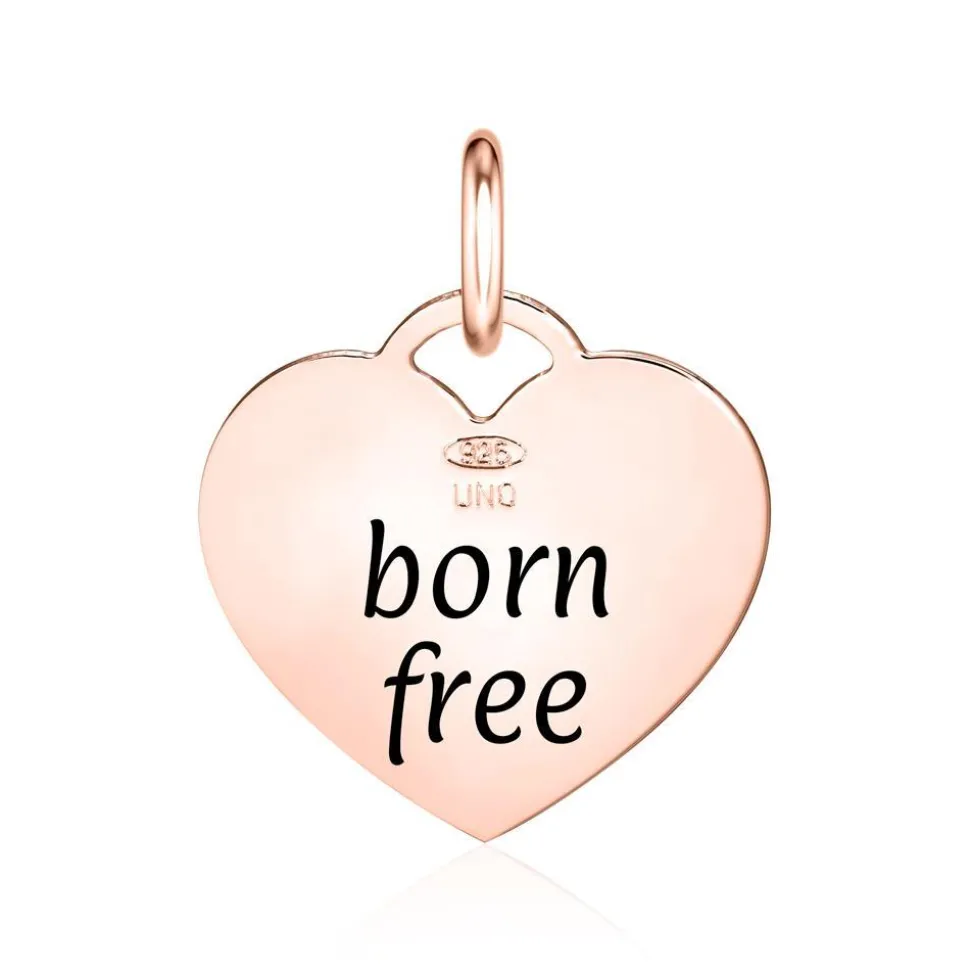 Herzanhänger aus rosévergoldetem 925er Silber SP1006-RSL