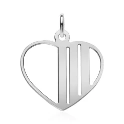 Herzanhänger aus Sterlingsilber, gravierbar SP0986SL