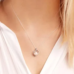 Herz-Anhänger 585er Weißgold 9 Diamanten DP0068SL