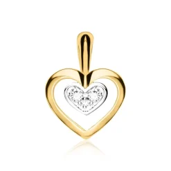 Herzanhänger für Damen aus 585er Gold mit Diamanten DP0262-GSL