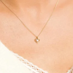 Herzanhänger für Damen aus 585er Gold mit Diamanten DP0262-GSL