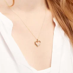 Herz-Anhänger Gelbgold mit 14 Diamanten 0,11 ct. BDP0013-14KGSL