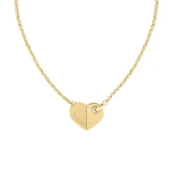 Herzkette für Damen aus Edelstahl vergoldet, gravierbar 2780927