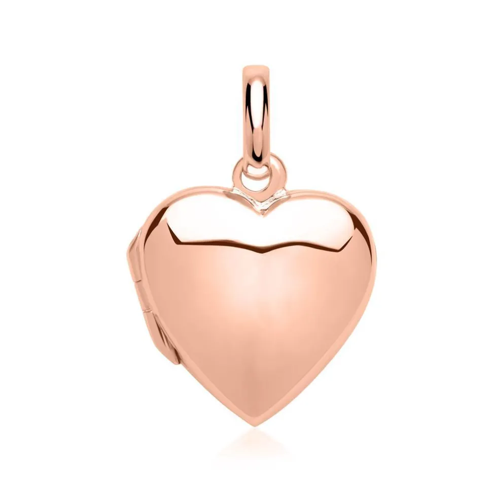 Herz-Medaillon gravierbar rosé vergoldet SP0770SL