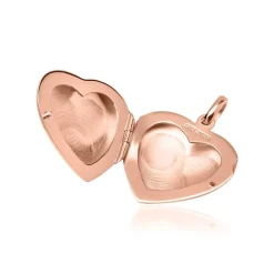 Herz-Medaillon gravierbar rosé vergoldet SP0770SL