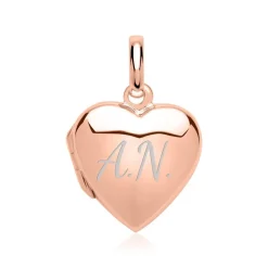 Herz-Medaillon gravierbar rosé vergoldet SP0770SL