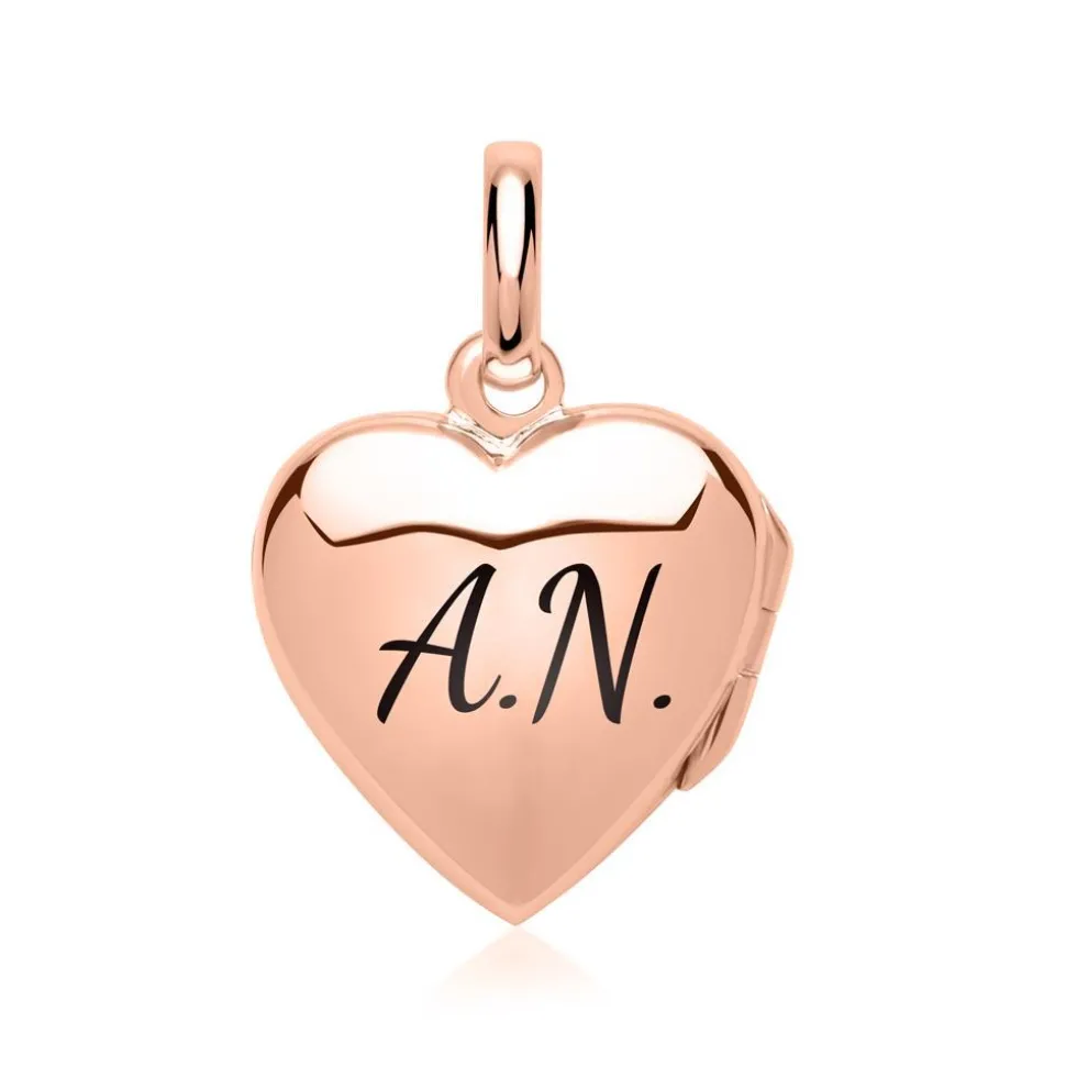 Herz-Medaillon gravierbar rosé vergoldet SP0770SL