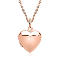 Herz-Medaillon gravierbar rosé vergoldet SP0770SL