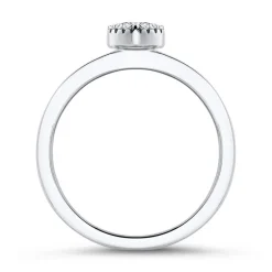 Herzring für Damen aus 925er Silber mit Zirkonia SR0490SL