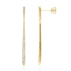 Hängende Ohrstecker aus 750er Gold mit Diamanten DE0314-18KG