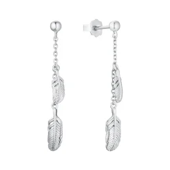 Hängende Ohrstecker mit Federmotiv aus 925er Silber 2032577