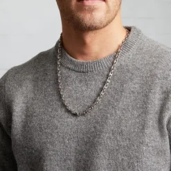 Hochglanzpolierte Edelstahl Kette N5005