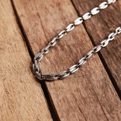 Hochglanzpolierte Edelstahl Kette N5011