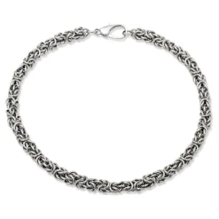 Hochglanzpolierte Edelstahl Königskette 8x8mm N5017