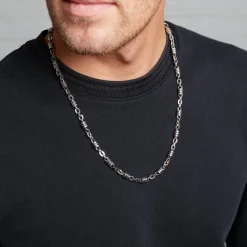 Hochglanzpolierte Edelstahl Kette N5010