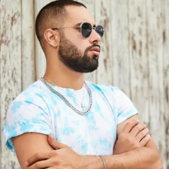 Hochglanzpolierte Edelstahl Kette N5012