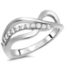 Hochwertiger 925 Sterlingsilberring Zirkonia SR0191SL