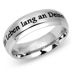 Hochwertiger Edelstahlring inkl. Lasergravur R9151lge