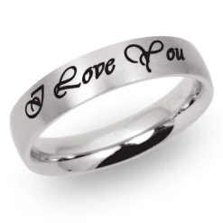 Hochwertiger Edelstahlring inkl. Lasergravur R9145lge