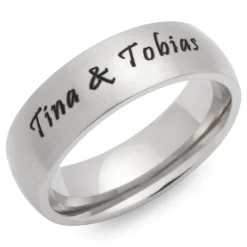 Hochwertiger Edelstahlring inkl. Lasergravur R9143lge