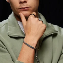 Hochwertiger kratzfester Schwarzer Keramik Ring KR0006SL