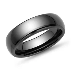 Hochwertiger kratzfester Schwarzer Keramik Ring KR0005SL
