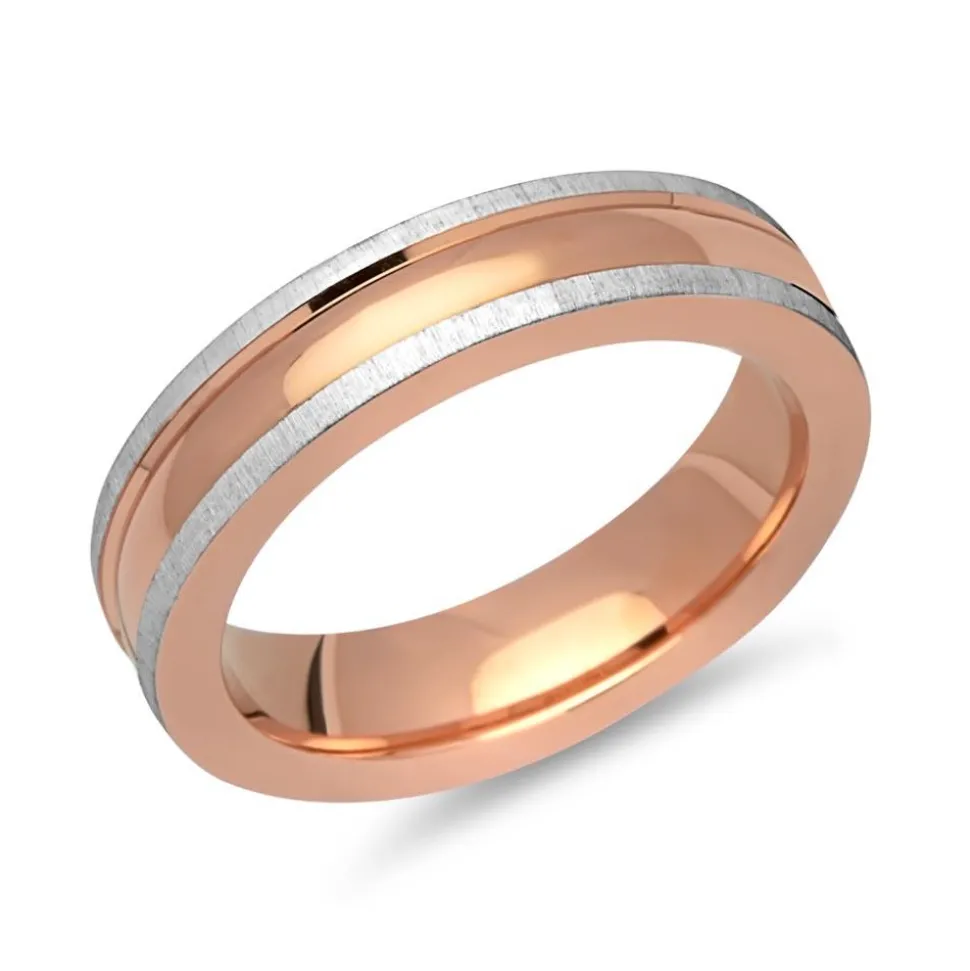 Hochwertiger Ring 925er Silber rosé vergoldet R8545SL