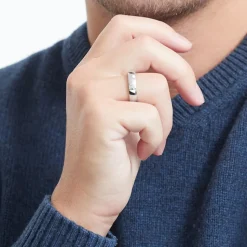 Hochwertiger Ring poliertem Edelstahl R9221SL