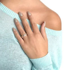 Hochwertiger Silberring mit Zirkoniabesatz R8545czSL