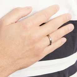 Hochwertiger Titanring glänzend matt TR0118SL