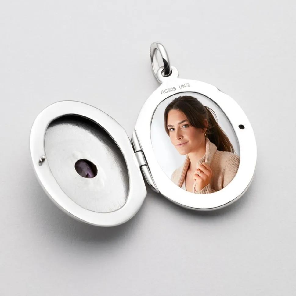 Hochwertiges Medaillon Amethyst SP0511SL