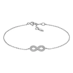 Infinity Armband für Damen aus Sterlingsilber, Zirkonia JFS00633040