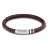 Intervowen Braid Lederarmband mit Edelstahl für Herren 2790402