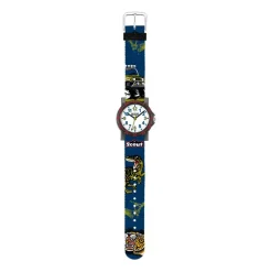 Jungle Quarzuhr für Jungen mit Textilarmband, blau 280375016