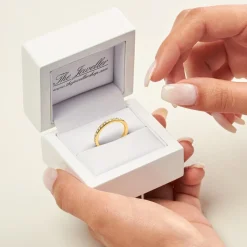 14K Gold Memoire Ring 28 Diamanten DR0363-14KG